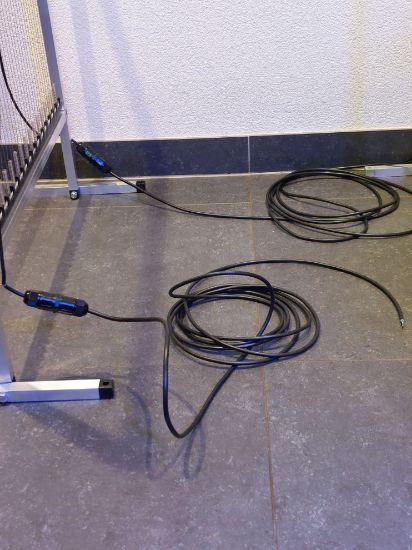 Afbeeldingen van Elektrische kabelset (5m kabel voor aansluiting op de harp + cape Y) met waterdichte snelkoppelingen